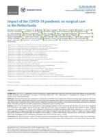 Impact of the COVID-19 pandemic on surgical care in the Netherlands