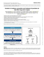 Variation in incidence, prevention and treatment of persistent air leak after lung cancer surgery