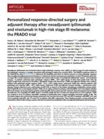 Personalized response-directed surgery and adjuvant therapy after neoadjuvant ipilimumab and nivolumab in high-risk stage III melanoma
