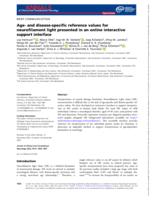 Age- and disease-specific reference values for neurofilament light presented in an online interactive support interface