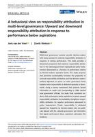 A behavioral view on responsibility attribution in multi-level governance:
