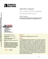 Assessing second language speaking proficiency