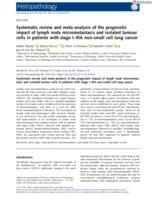 Systematic review and meta-analysis of the prognostic impact of lymph node micrometastasis and isolated tumour cells in patients with stage I-IIIA non-small cell lung cancer