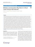 Modern learning from big data in critical care