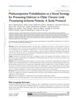 Multicomponent prehabilitation as a novel strategy for preventing delirium in older chronic limb threatening ischemia patients