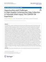 Opportunities and challenges in high-quality contemporary data collection in traumatic brain injury
