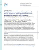 Associations between depressive symptoms and disease progression in older patients with chronic kidney disease