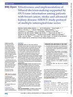 Effectiveness and implementation of SHared decision-making supported by OUTcome information among patients with breast cancer, stroke and advanced kidney disease