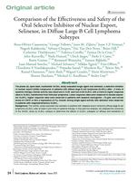 Comparison of the effectiveness and safety of the oral selective inhibitor of nuclear export, selinexor, in diffuse large B cell lymphoma subtypes