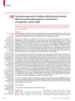 Postnatal treatment for children with fetal and neonatal alloimmune thrombocytopenia