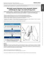 Minimally invasive lobectomy versus stereotactic ablative radiotherapy for stage I non-small cell lung cancer