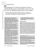 Disentangling the varying associations between systolic blood pressure and health outcomes in the very old