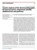Genetic analyses of the electrocardiographic QT interval and its components identify additional loci and pathways