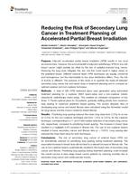 Reducing the risk of secondary lung cancer in treatment planning of accelerated partial breast irradiation
