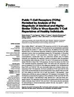 Public T-Cell Receptors (TCRs) revisited by analysis of the magnitude of identical and highly-similar TCRs in virus-specific T-Cell repertoires of healthy individuals