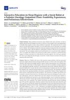 Interactive Education on Sleep Hygiene with a Social Robot at a Pediatric Oncology Outpatient Clinic: Feasibility, Experiences, and Preliminary Effectiveness