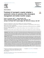 Treatment of neurogenic scapular winging: a systematic review on outcomes after nonsurgical management and tendon transfer surgery
