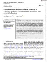 Cognitive emotion regulation strategies in relation to treatment outcome in a clinical sample of adolescents with personality disorders