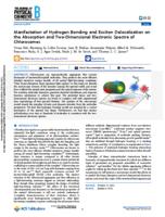 Manifestation of hydrogen bonding and exciton delocalization on the absorption and two-dimensional electronic spectra of chlorosomes