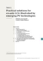 Practical solutions for ex-ante LCA illustrated by emerging PV technologies