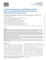 Predicting postoperative complications and their impact on quality of life and functional status in older patients with breast cancer