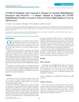 COVID-19 pandemic and consecutive changes in geriatric rehabilitation structures and processes