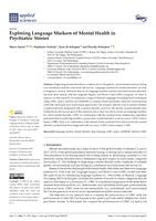 Exploring language markers of mental health in psychiatric stories