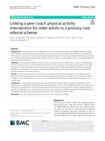 Linking a peer coach physical activity intervention for older adults to a primary care referral scheme