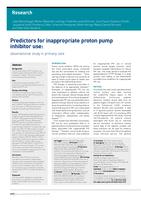 Predictors for inappropriate proton pump inhibitor use