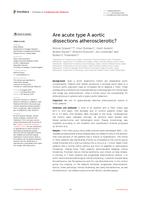 Are acute type A aortic dissections atherosclerotic?