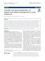 Scientific and clinical implications of genetic and cellular heterogeneity in uveal melanoma