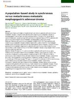 A population-based study in synchronous versus metachronous metastatic esophagogastric adenocarcinoma