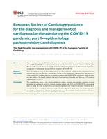 European Society of Cardiology guidance for the diagnosis and management of cardiovascular disease during the COVID-19 pandemic