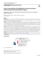 Impact of early ablation of atrial fibrillation on long-term outcomes