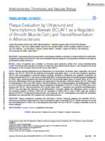 Plaque evaluation by ultrasound and transcriptomics reveals BCLAF1 as a regulator of smooth muscle cell lipid transdifferentiation in atherosclerosis