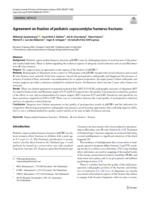 Agreement on fixation of pediatric supracondylar humerus fractures