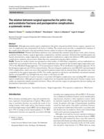 The relation between surgical approaches for pelvic ring and acetabular fractures and postoperative complications: a systematic review