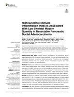 High systemic immune inflammation index is associated with low skeletal muscle quantity in resectable pancreatic ductal adenocarcinoma