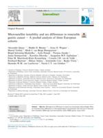 Microsatellite instability and sex differences in resectable gastric cancer