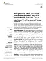 Hyperglycemia is not associated with higher volumetric BMD in a Chinese health check-up cohort