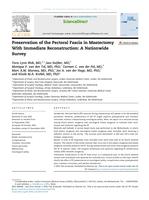 Preservation of the pectoral fascia in mastectomy with immediate reconstruction