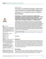 Evaluation of antibody serology to determine current helminth and Plasmodium falciparum infections in a co-endemic area in Southern Mozambique