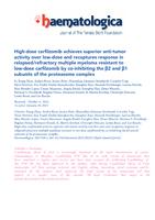 High-dose carfilzomib achieves superior anti-tumor activity over lowdose and recaptures response in relapsed/refractory multiple myeloma resistant to low-dose carfilzomib by co-inhibiting the β2 and β1 subunits of the proteasome complex