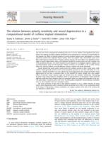 The relation between polarity sensitivity and neural degeneration in a computational model of cochlear implant stimulation