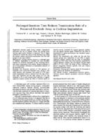 Prolonged insertion time reduces translocation rate of a precurved electrode array in cochlear implantation