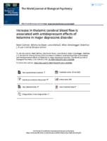 Increase in thalamic cerebral blood flow is associated with antidepressant effects of ketamine in major depressive disorder