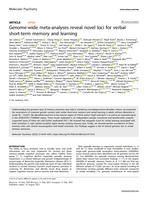 Genome-wide meta-analyses reveal novel loci for verbal short-term memory and learning
