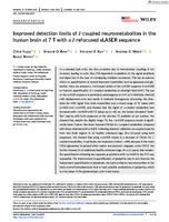 Improved detection limits of J-coupled neurometabolites in the human brain at 7 T with a J-refocused sLASER sequence