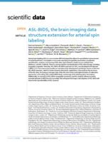 ASL-BIDS, the brain imaging data structure extension for arterial spin labeling