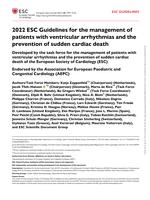 2022 ESC guidelines for the management of patients with ventricular arrhythmias and the prevention of sudden cardiac death